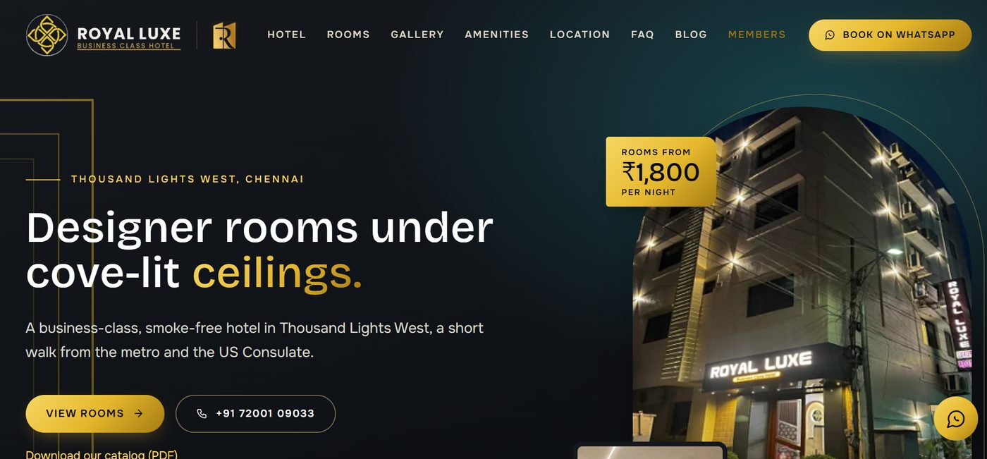 Websites, SEO and AI search: royalluxe.in