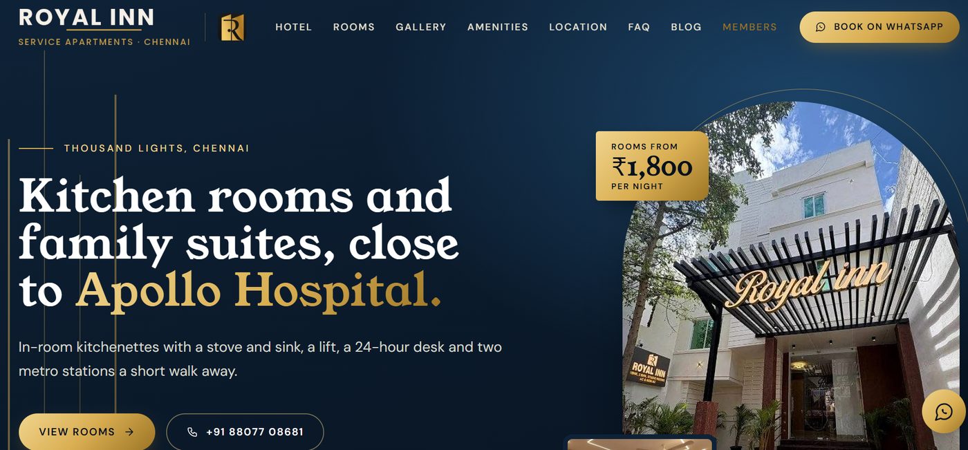Royal Inn website